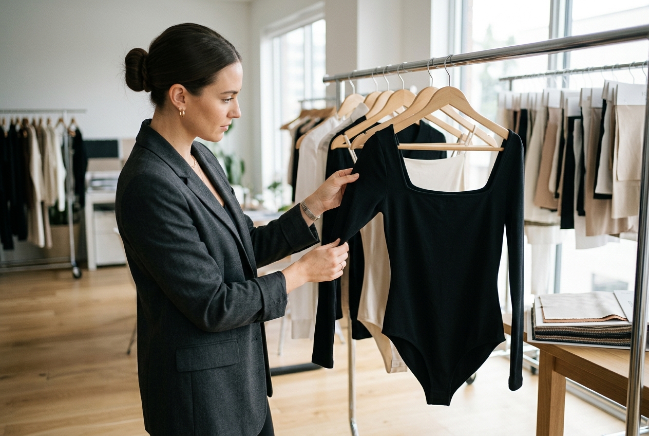 Square Neck Bodysuits: The Minimalist’s Power Piece
